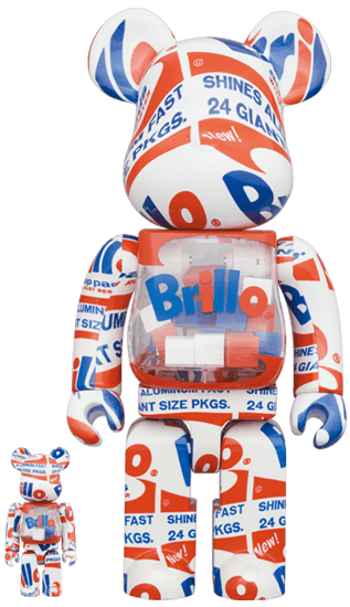 BE@RBRICK ANDY WARHOL "Brillo" 2022 100％ & 400％ collectible