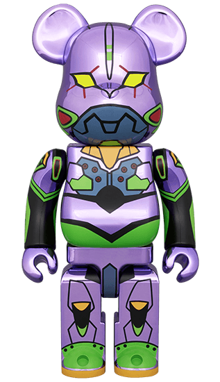 BE@RBRICK エヴァンゲリオン初号機 (新塗装メッキ版) 400％ collectible