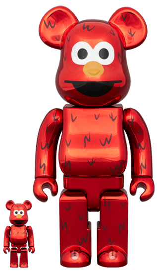 BE@RBRICK ELMO CHROME Ver. 100％ & 400％ collectible