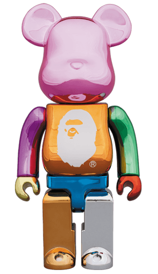 A BATHING APE(R) 25th ANNIV. MULTI COLOR BE@RBRICK 400％ collectible