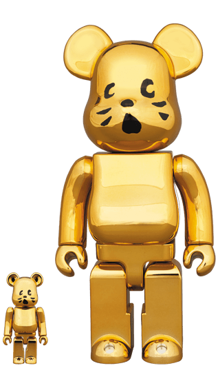 BE@RBRICK にゃー 金メッキVer. 100％ & 400％ collectible