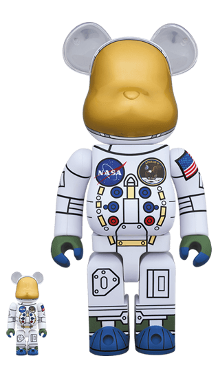 1969 ASTRONAUT BE@RBRICK 100% & 400% collectible