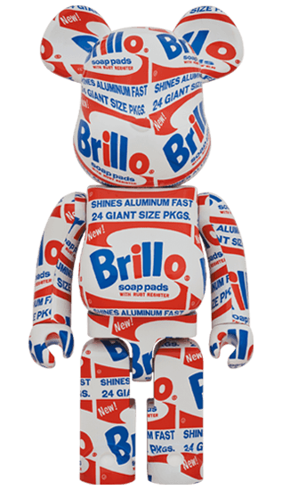 BE@RBRICK ANDY WARHOL "Brillo" 1000％ collectible