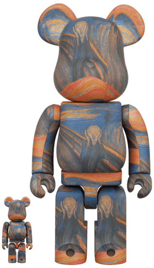 BE@RBRICK Edvard Munch "Scream" 100％ & 400％ collectible