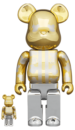 BE@RBRICK はっぴ東京 金メッキ 100％ & 400％ collectible