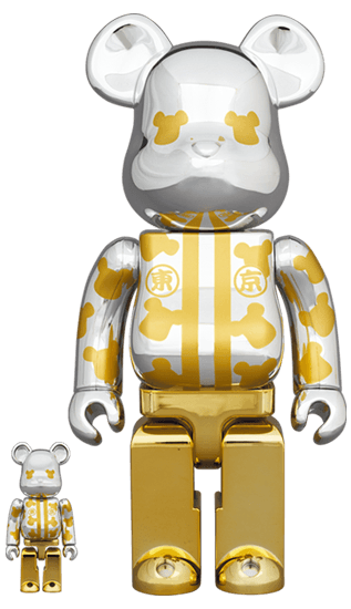 BE@RBRICK はっぴ東京 銀メッキ 100％ & 400％ collectible