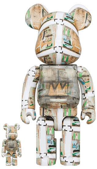 BE@RBRICK Jean-Michel Basquiat "King Pleasure" 100％ & 400％ collectible