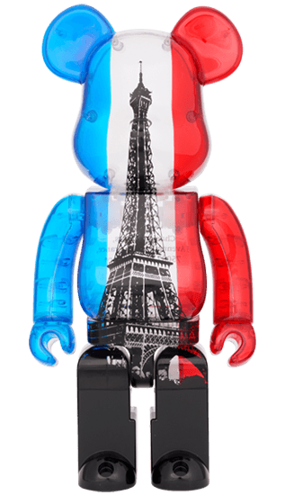 EIFFEL TOWER Tricolor Ver. BE@RBRICK 400% collectible