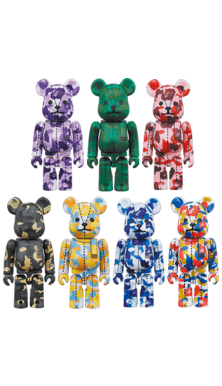 A BATHING APE(R) 28TH ANNIVERSARY BE@RBRICK BAPE CAMO #4 collectible
