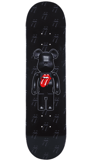 MLE "The Rolling Stones" BE@RBRICK SKATEBOARD DECK "The Rolling Stones" collectible