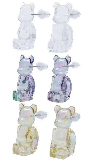 SITTING BE@RBRICK EARRINGS collectible
