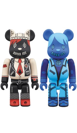 BE@RBRICK ANNA SUI 100％ BLACK / BLUE collectible