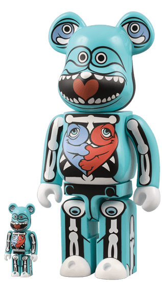 BE@RBRICK RON ENGLISH 100% & 400% collectible