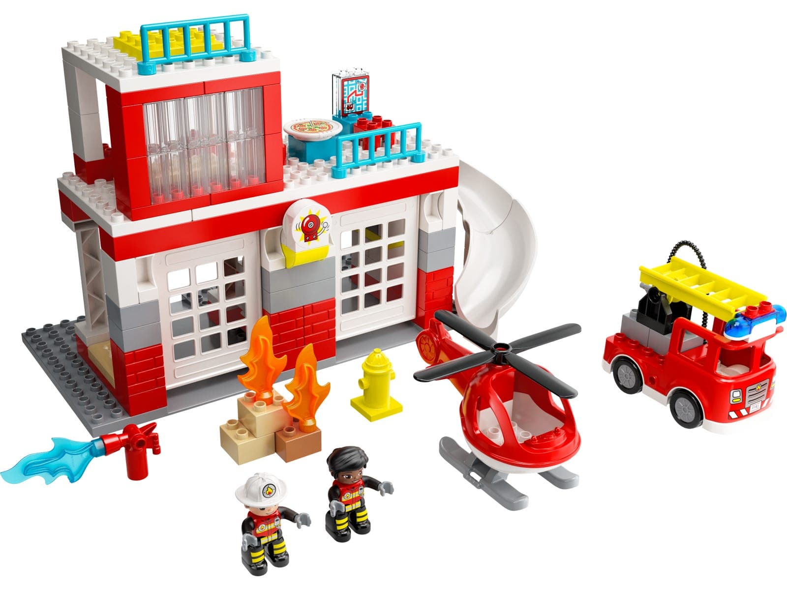 Fire Station & Helicopter collectible
