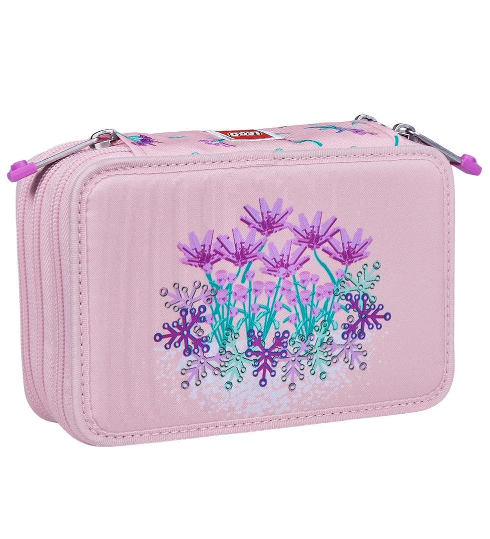Flowers 3-Layered Pencil Case with Pencils collectible