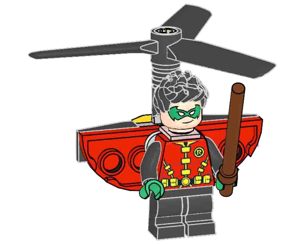 Robin and Heli-Pack collectible