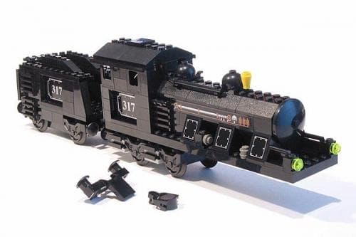 Large Train Engine with Tender Black (Motorizable, sets 4534, 4535) collectible