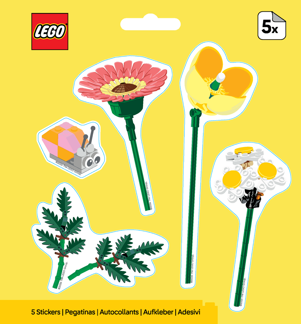 Botanicals Snail Bouquet Stickers collectible