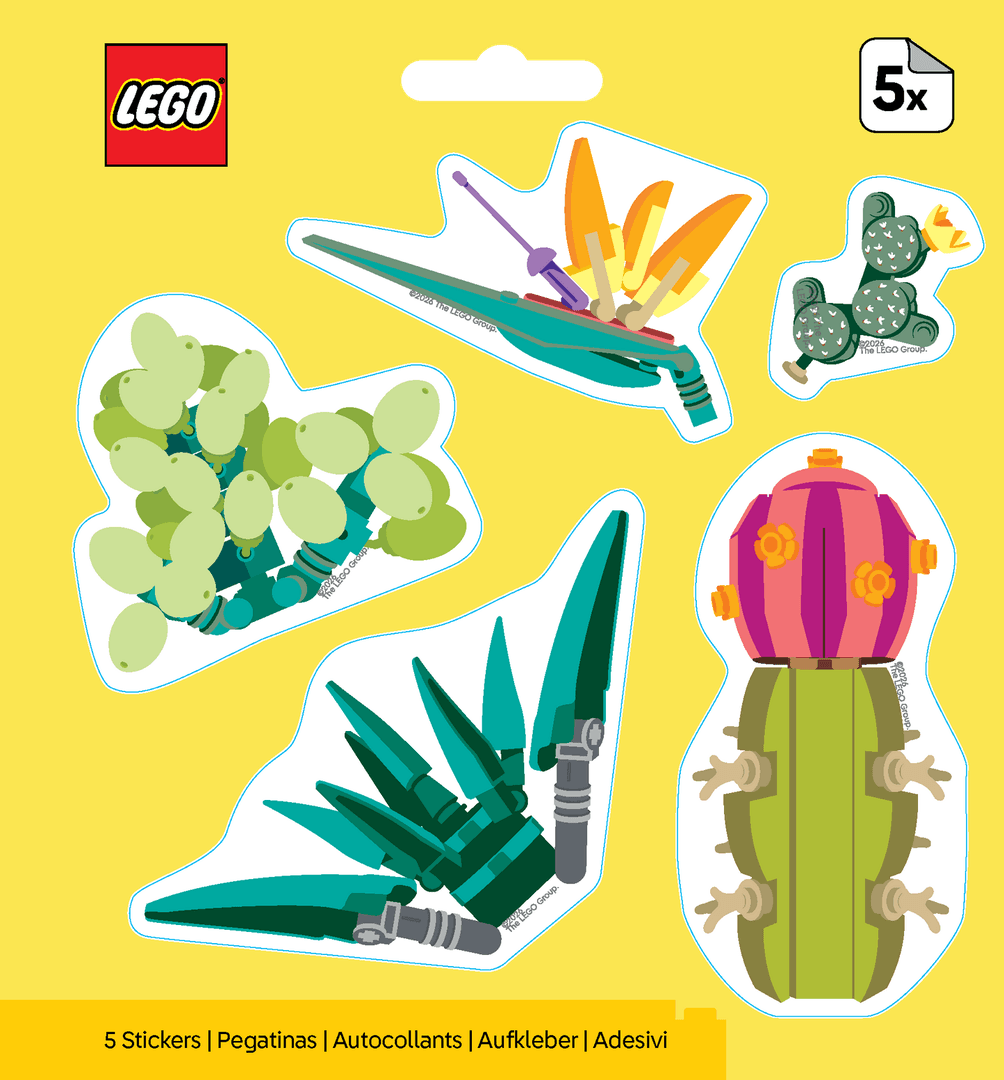 Botanicals Cacti Stickers collectible