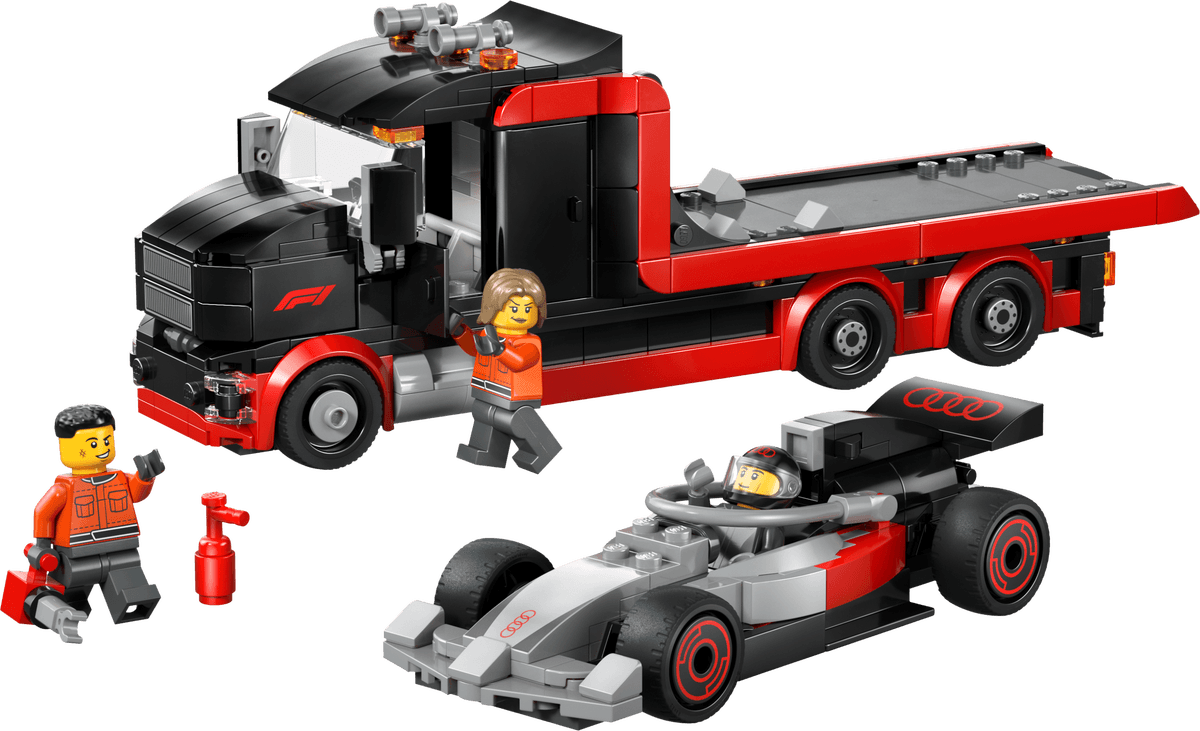 F1 Display Truck with Audi F1 Race Car collectible