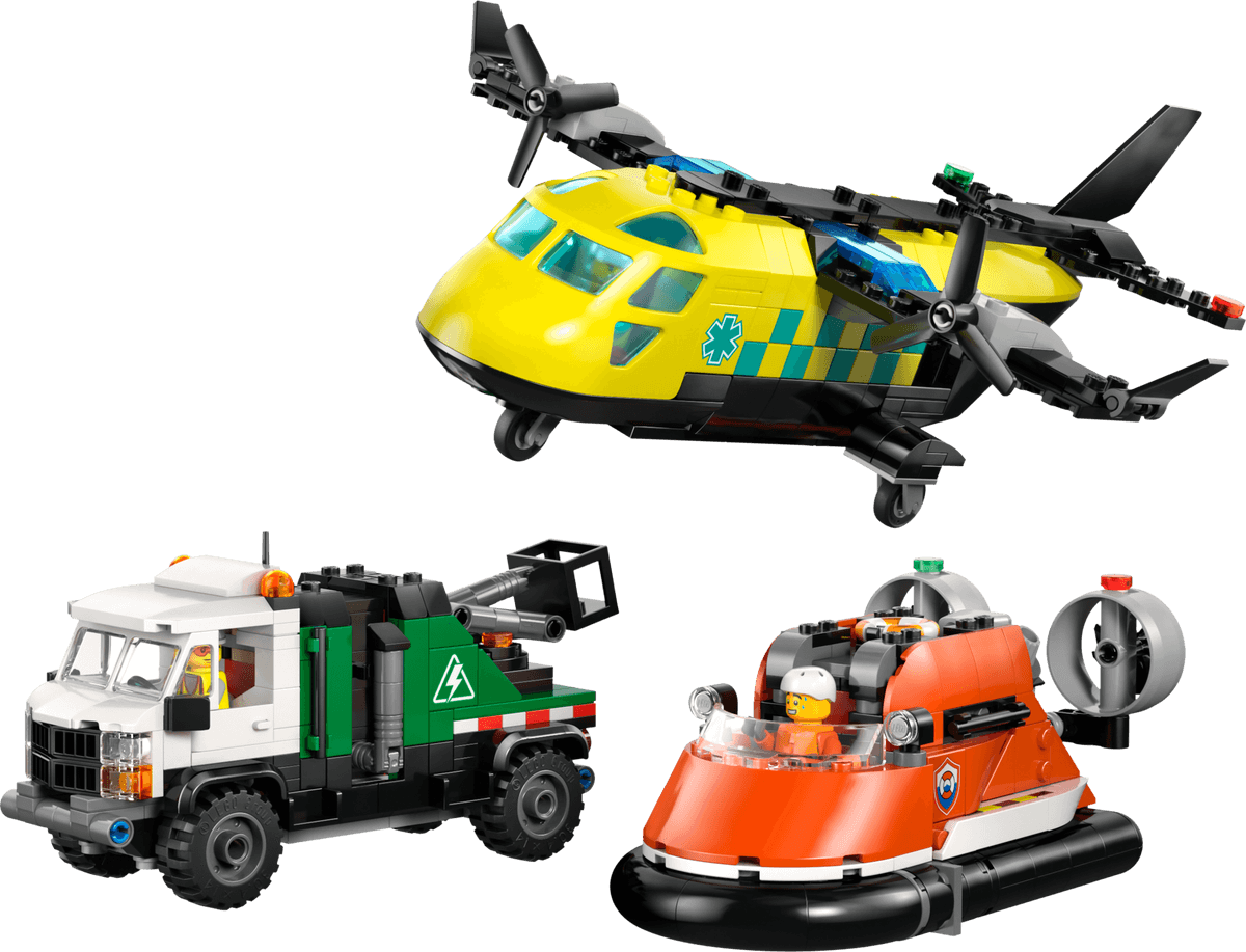 Airplane, Service Truck & Hovercraft Remix collectible