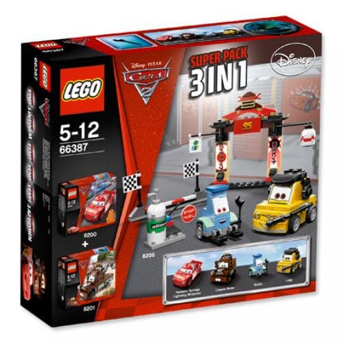 Cars 2 Super Pack 3 in 1 collectible