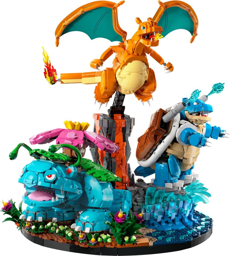 Venusaur, Charizard and Blastoise collectible