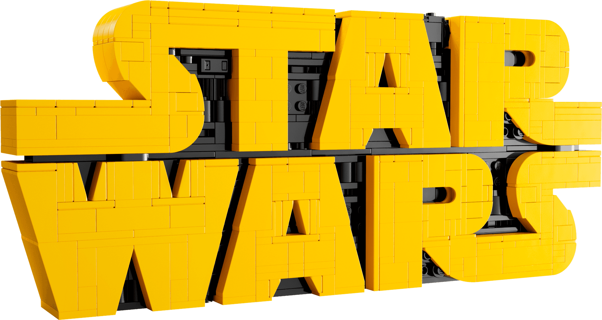 Brick-Built Star Wars Logo collectible