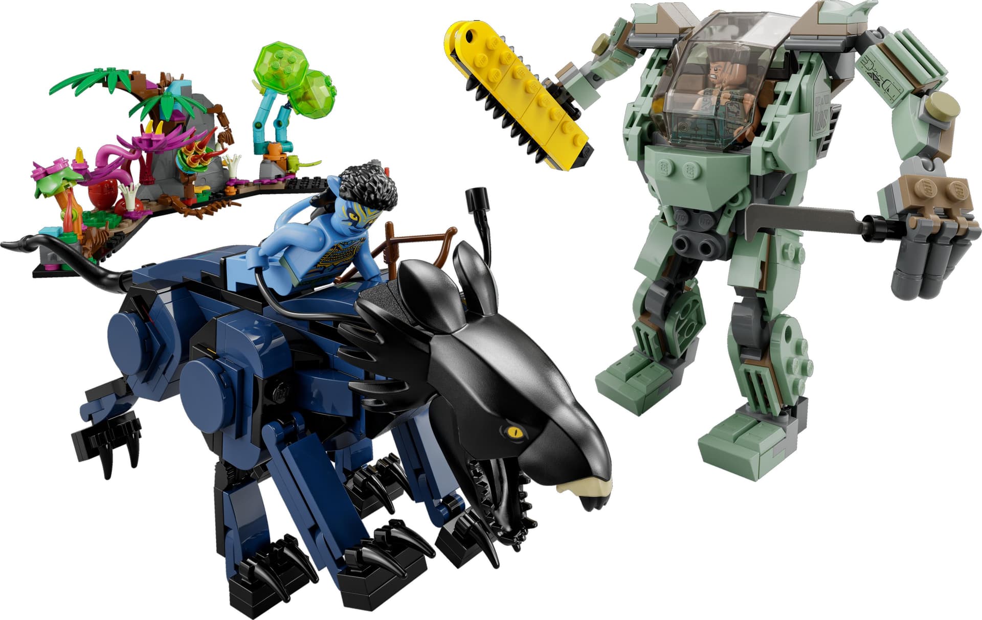 Neytiri & Thanator vs. AMP Suit Quaritch collectible