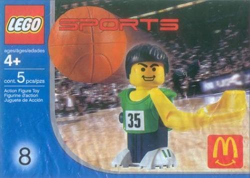 McDonald's Sports Set Number 8 - Green Basketball Player #35 collectible