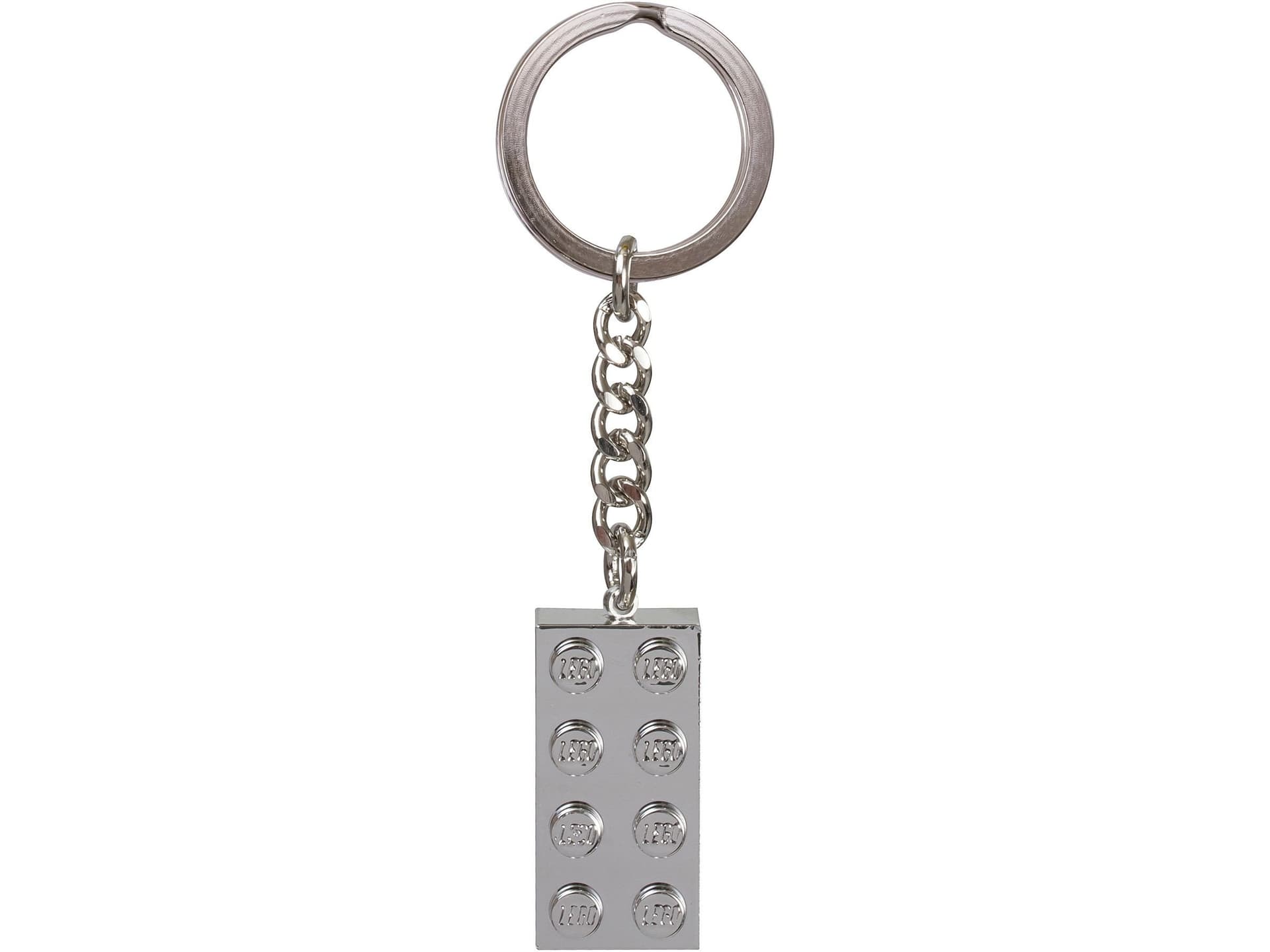 Chrome Silver Brick Key Chain collectible