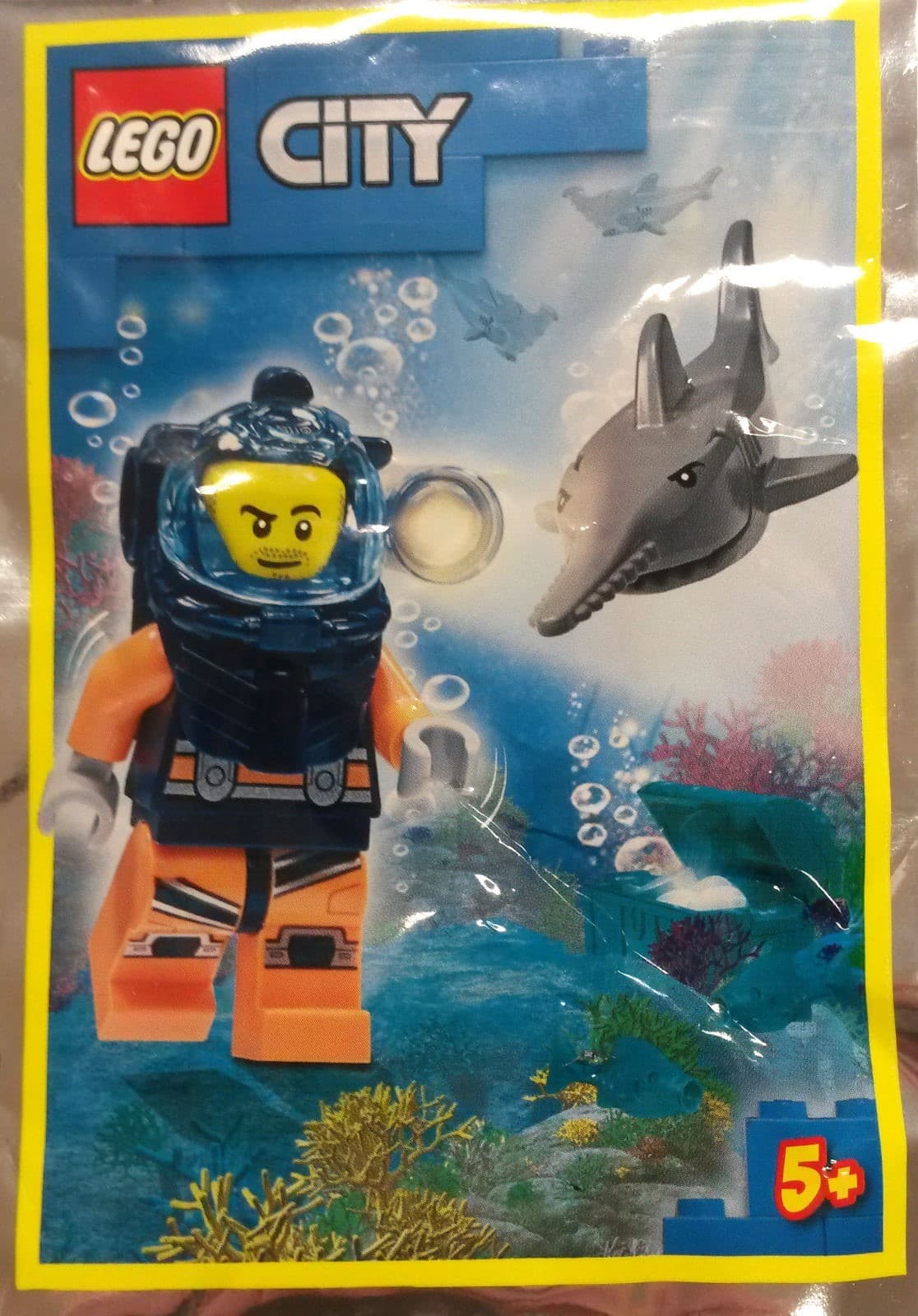 Diver and Sawfish collectible