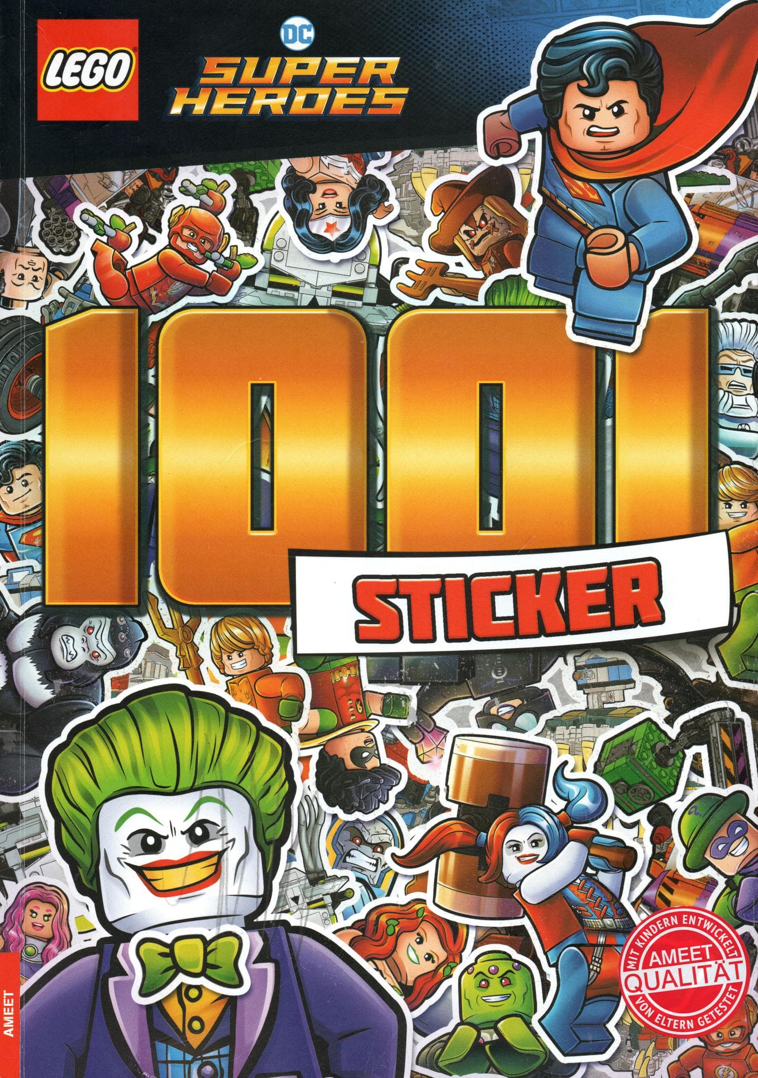 DC Comics Super Heroes: 1001 Stickers Heroes vs Villains collectible
