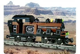 Large Train Engine Brown collectible
