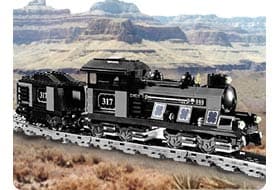 Large Train Engine with Tender Gray collectible
