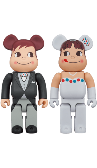 BE@RBRICK ウェディング ペコちゃん & ポコちゃん 400% 2体セット collectible