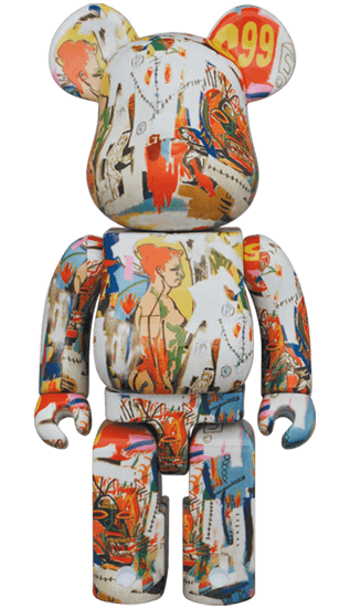 BE@RBRICK Andy Warhol × JEAN-MICHEL BASQUIAT #4 400% collectible