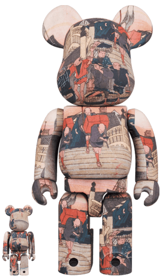 東京国立博物館 BE@RBRICK 歌川広重「東海道五十三次」日本橋 100% & 400% collectible