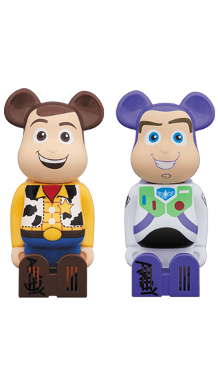 Cleverin BE@RBRICK WOODY/BUZZ LIGHTYEAR collectible