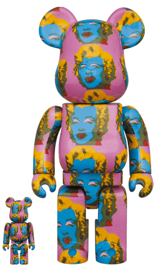 BE@RBRICK Andy Warhol Marilyn Monroe #2 100% & 400% collectible