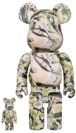BE@RBRICK SHUN SUDO "Wind and Petals" 100% & 400% collectible