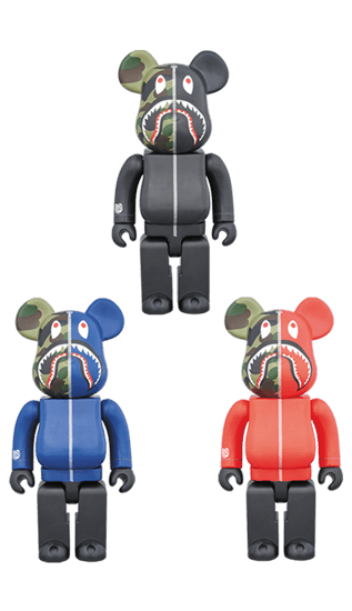 1st CAMO SHARK BE@RBRICK 400% collectible