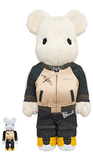 sacai BE@RBRICK 100% & 400% collectible