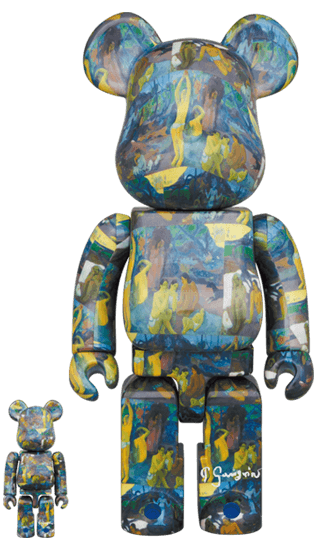 BE@RBRICK Eugène Henri Paul Gauguin "Where Do We Come From? What Are We? Where Are We Going?" 100% & 400% collectible