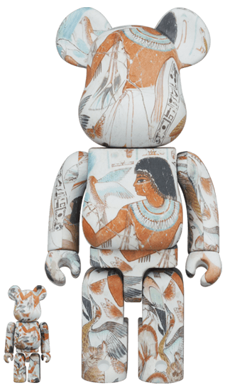The British Museum BE@RBRICK "Tomb-Painting of Nebamun" 100% & 400% collectible