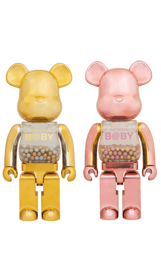 MY FIRST BE@RBRICK GOLD & SILVER Ver./PINK & GOLD Ver. 1000% collectible