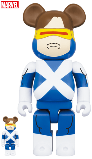 BE@RBRICK CYCLOPS (VARIANT SUIT Ver.) 100% & 400% collectible