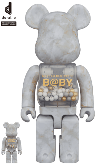 MY FIRST BE@RBRICK B@BY MARBLE(大理石) Ver. 100% & 400% collectible