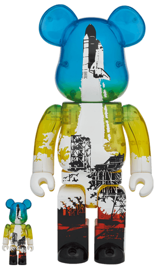 SPACE SHUTTLE BE@RBRICK LAUNCH Ver. 100% & 400% collectible