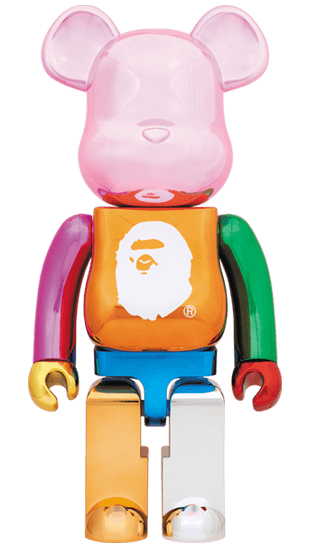 A BATHING APE(R) 25th ANNIV. MULTI COLOR BE@RBRICK 1000% collectible